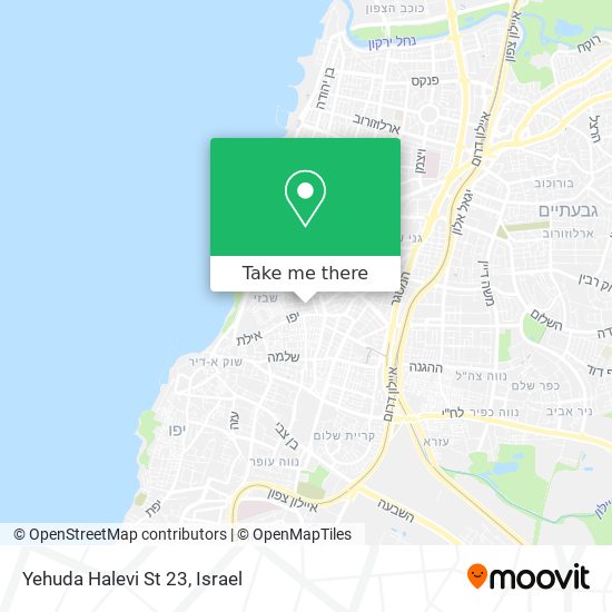 Yehuda Halevi St 23 map