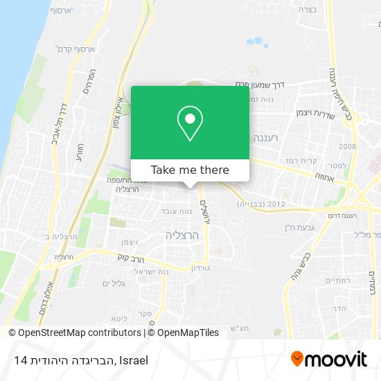 הבריגדה היהודית 14 map