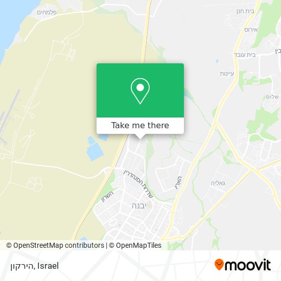 הירקון map