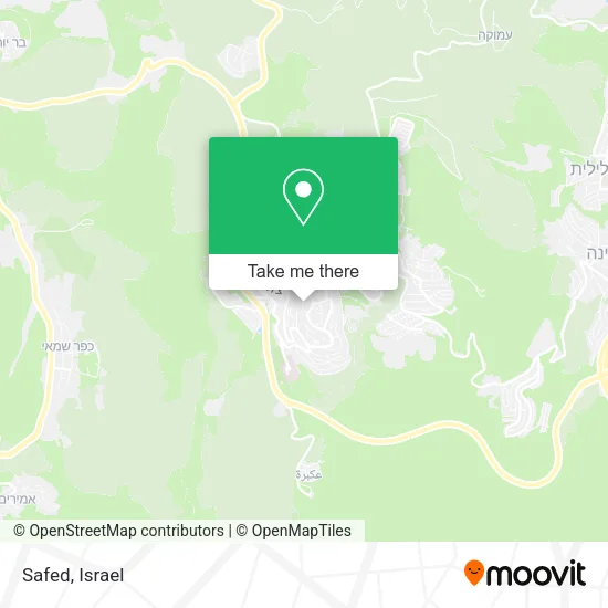 Safed map
