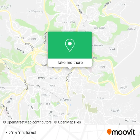 Карта רח' מח"ל 7