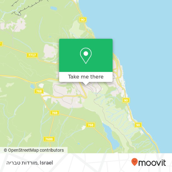 מורדות טבריה map