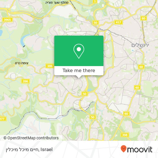 חיים מיכל מיכלין map