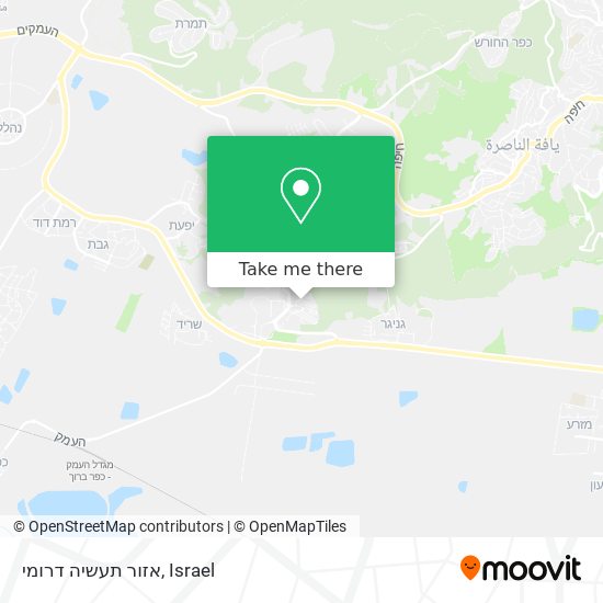 אזור תעשיה דרומי map