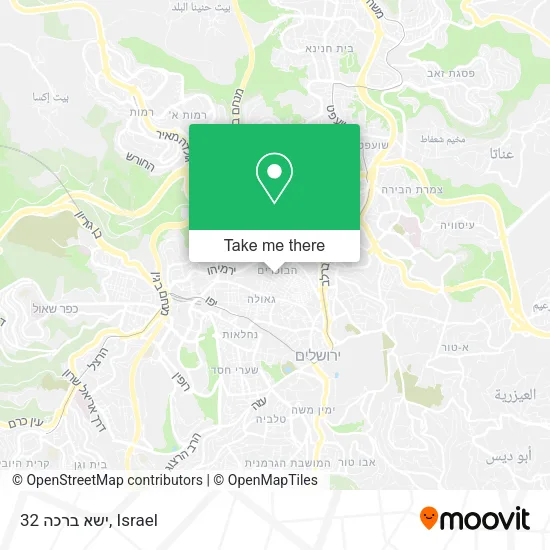 ישא ברכה 32 map