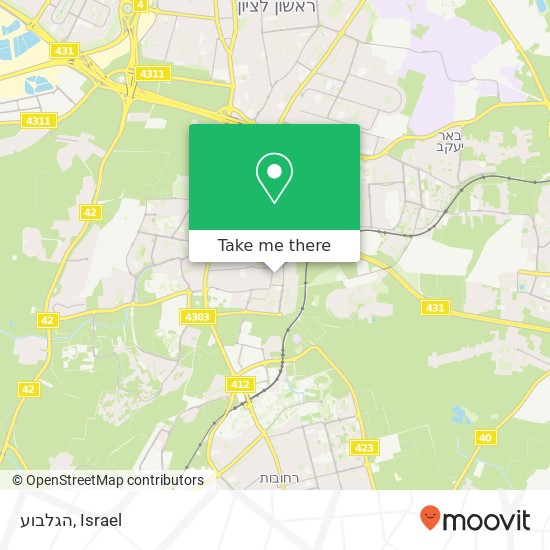 הגלבוע map