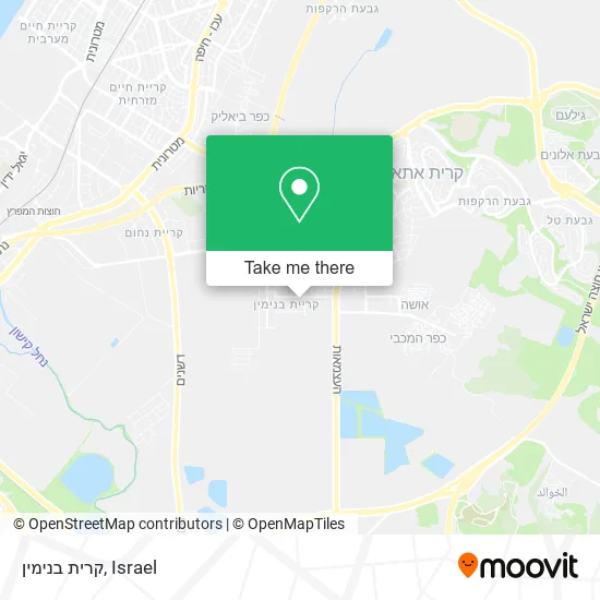 Карта קרית בנימין
