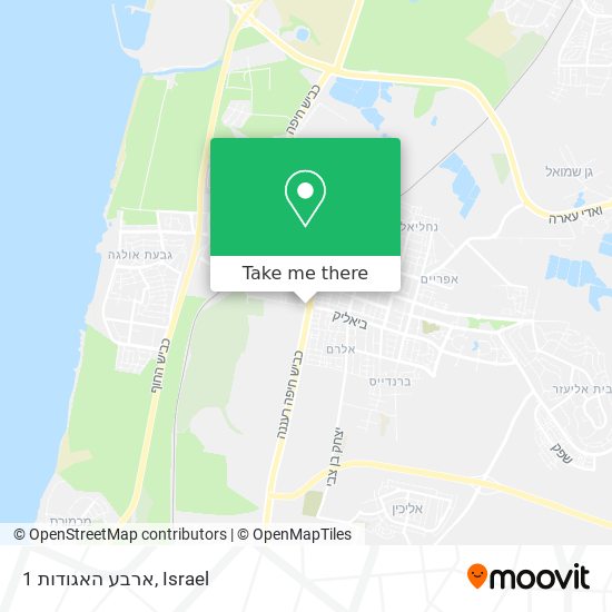 ארבע האגודות 1 map