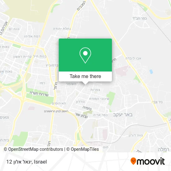 Карта יגאל אלון 12