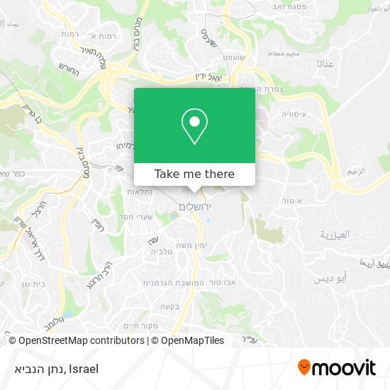 נתן הנביא map