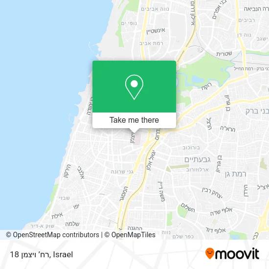 Карта רח’ ויצמן 18
