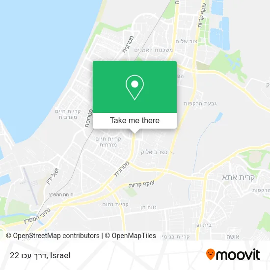 Карта דרך עכו 22