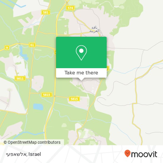 אלשאפעי map