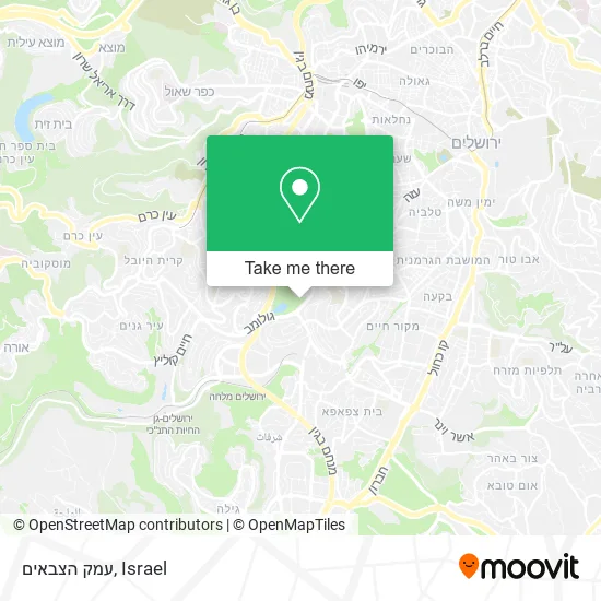 Карта עמק הצבאים