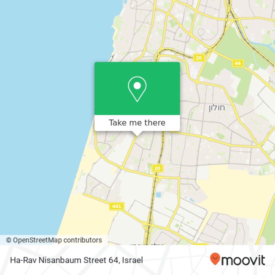 Ha-Rav Nisanbaum Street 64 map