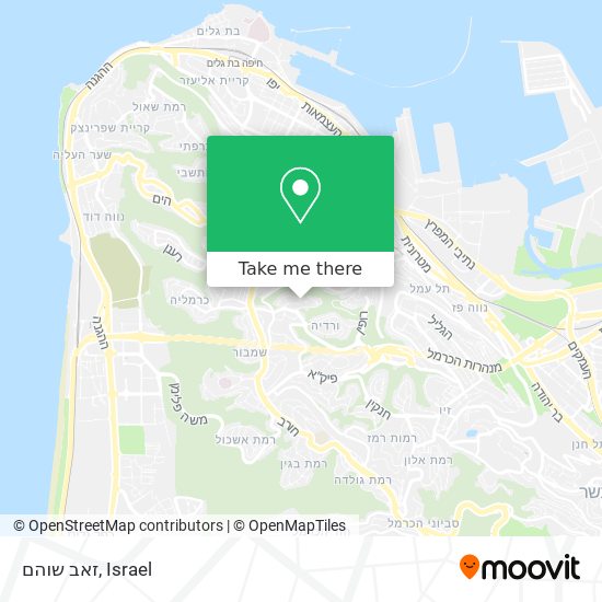 זאב שוהם map