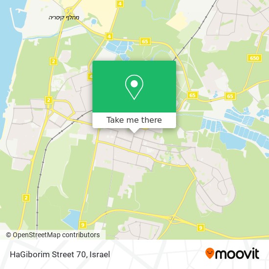 HaGiborim Street 70 map