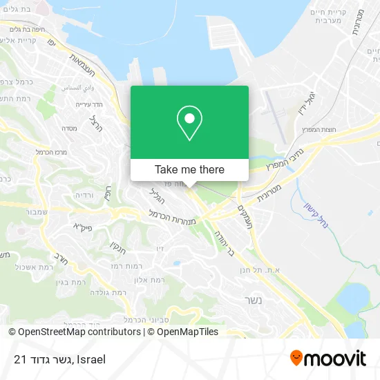 Карта גשר גדוד 21