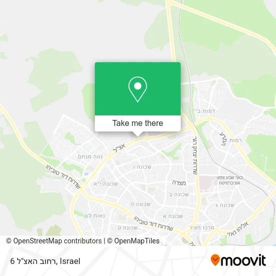Карта רחוב האצ"ל 6