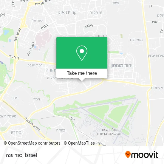 Карта כפר ענה