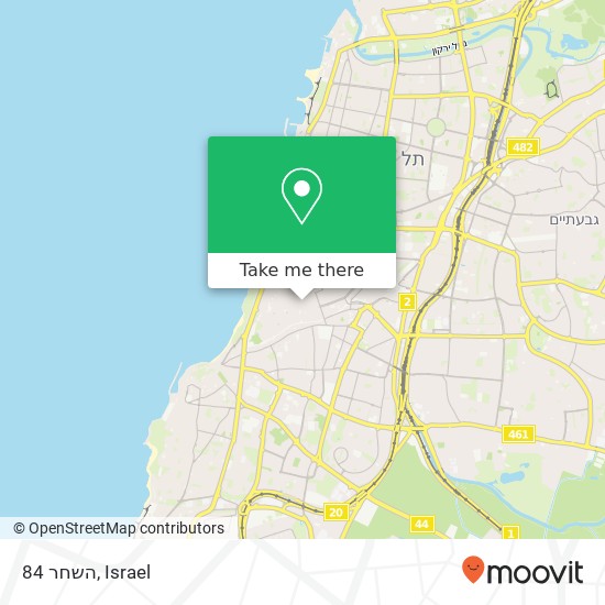 השחר 84 map