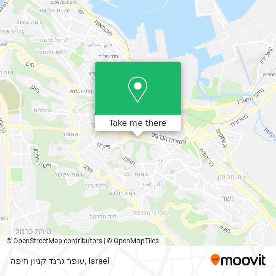 עופר גרנד קניון חיפה map