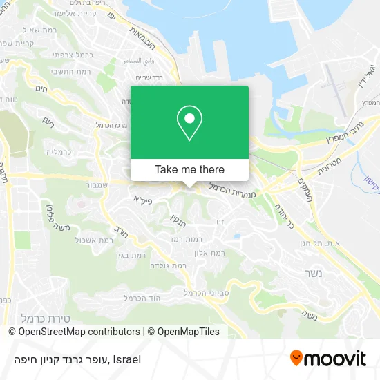 Карта עופר גרנד קניון חיפה