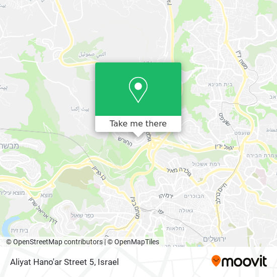 Карта Aliyat Hano'ar Street 5