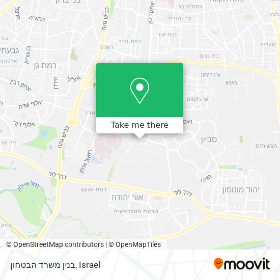 בנין משרד הבטחון map