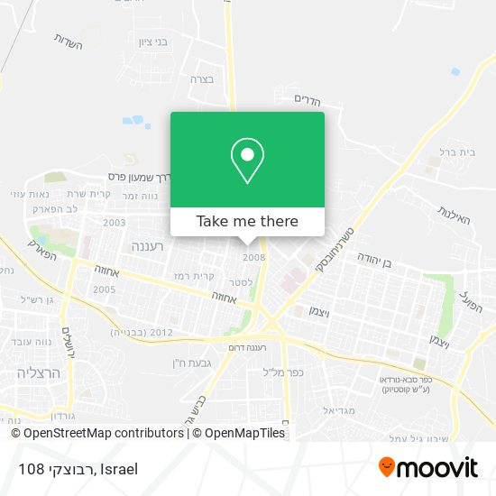 רבוצקי 108 map