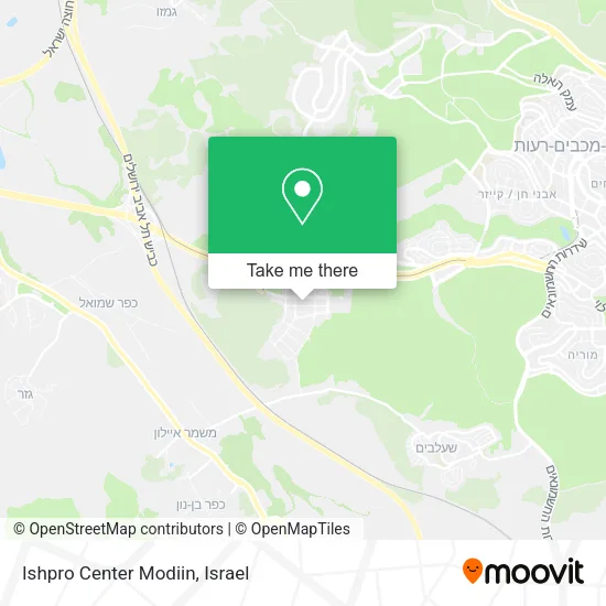 Карта Ishpro Center Modiin
