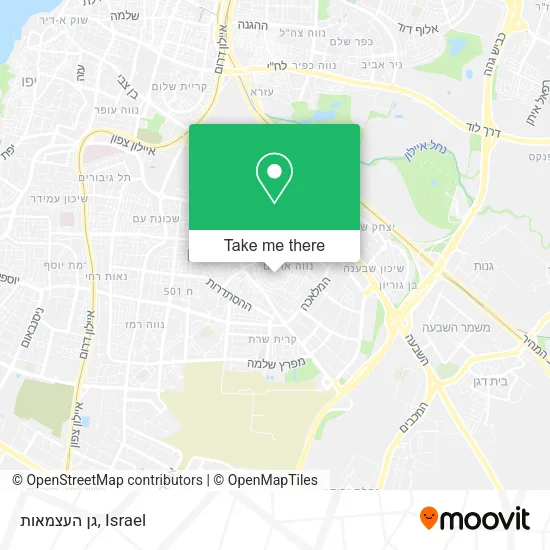 Карта גן העצמאות