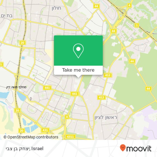 יצחק בן צבי map