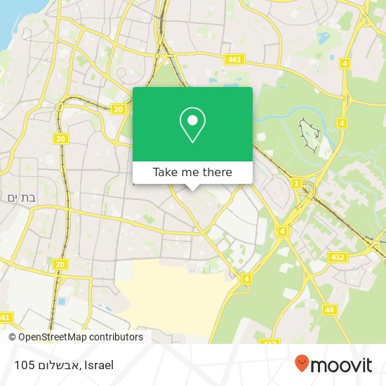 אבשלום 105 map