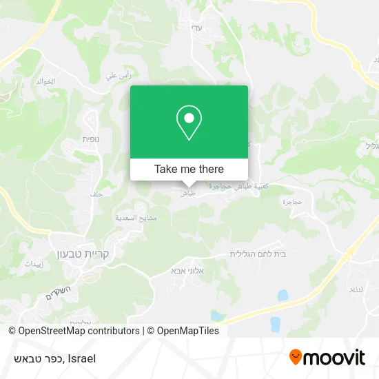 Карта כפר טבאש