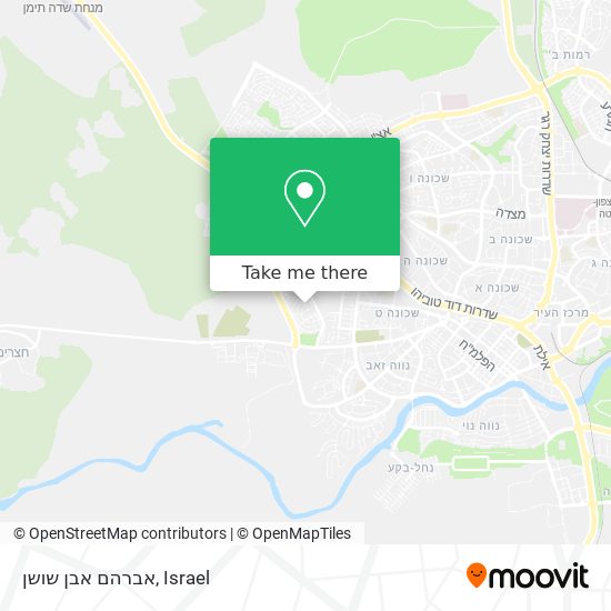 אברהם אבן שושן map