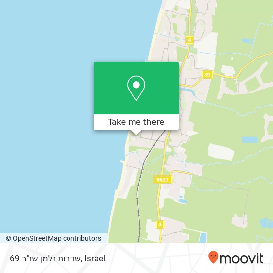 שדרות זלמן שז"ר 69 map