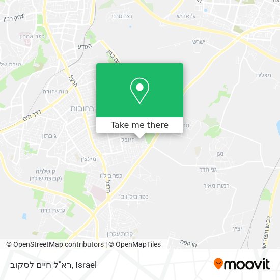 Карта רא"ל חיים לסקוב