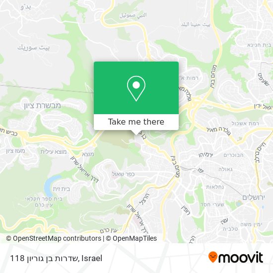 שדרות בן גוריון 118 map
