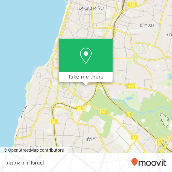 דוד אלמוג map