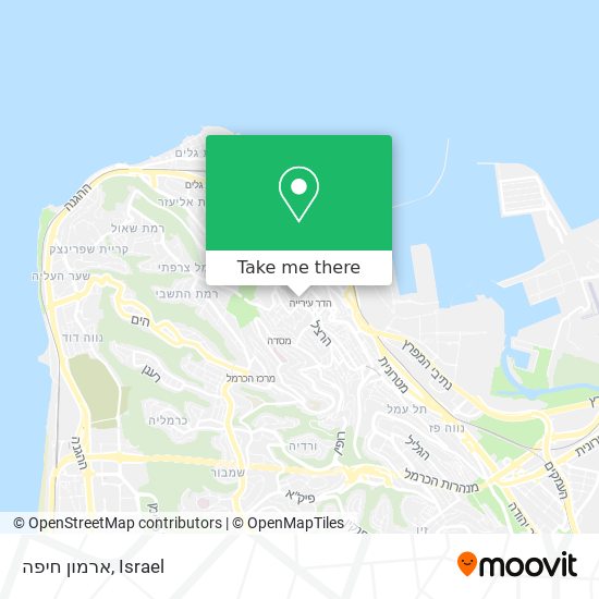 Карта ארמון חיפה