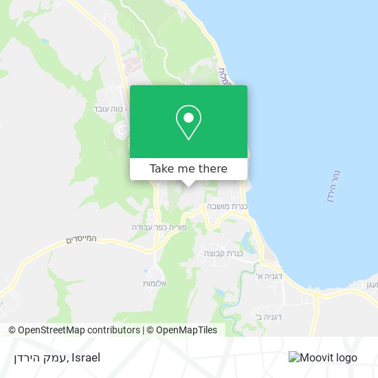 Карта עמק הירדן