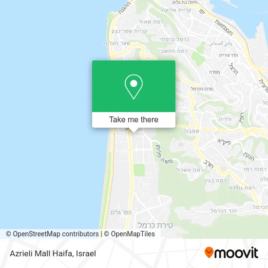 Карта Azrieli Mall Haifa