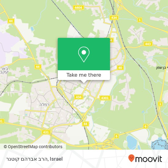 הרב אברהם קוטנר map