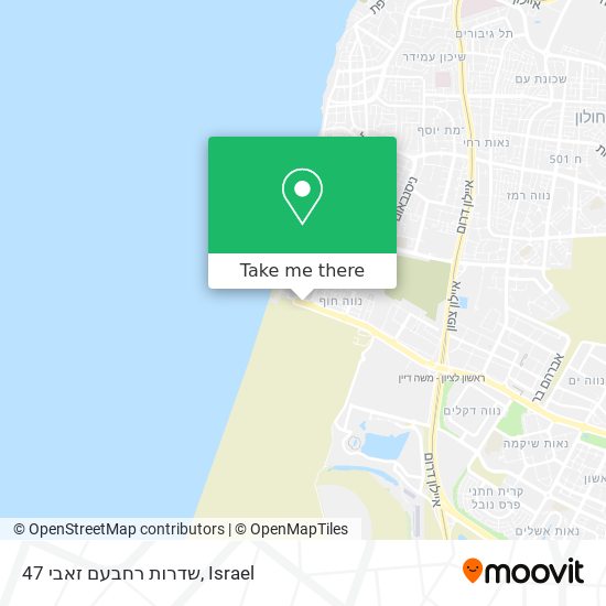 שדרות רחבעם זאבי 47 map