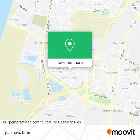 Карта כיכר רבין