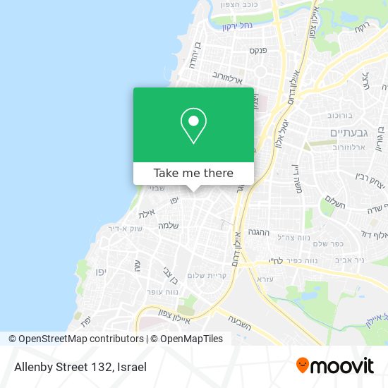 Allenby Street 132 map