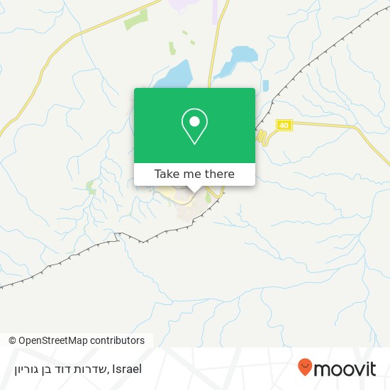 Карта שדרות דוד בן גוריון