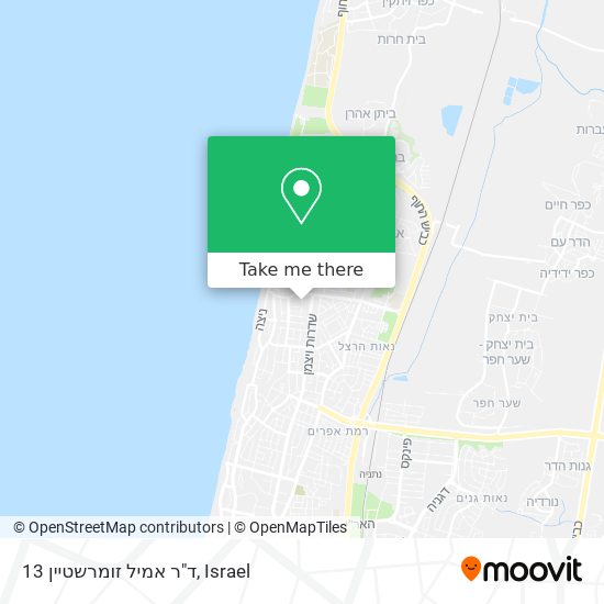 ד"ר אמיל זומרשטיין 13 map