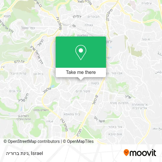 Карта גינת ברוריה